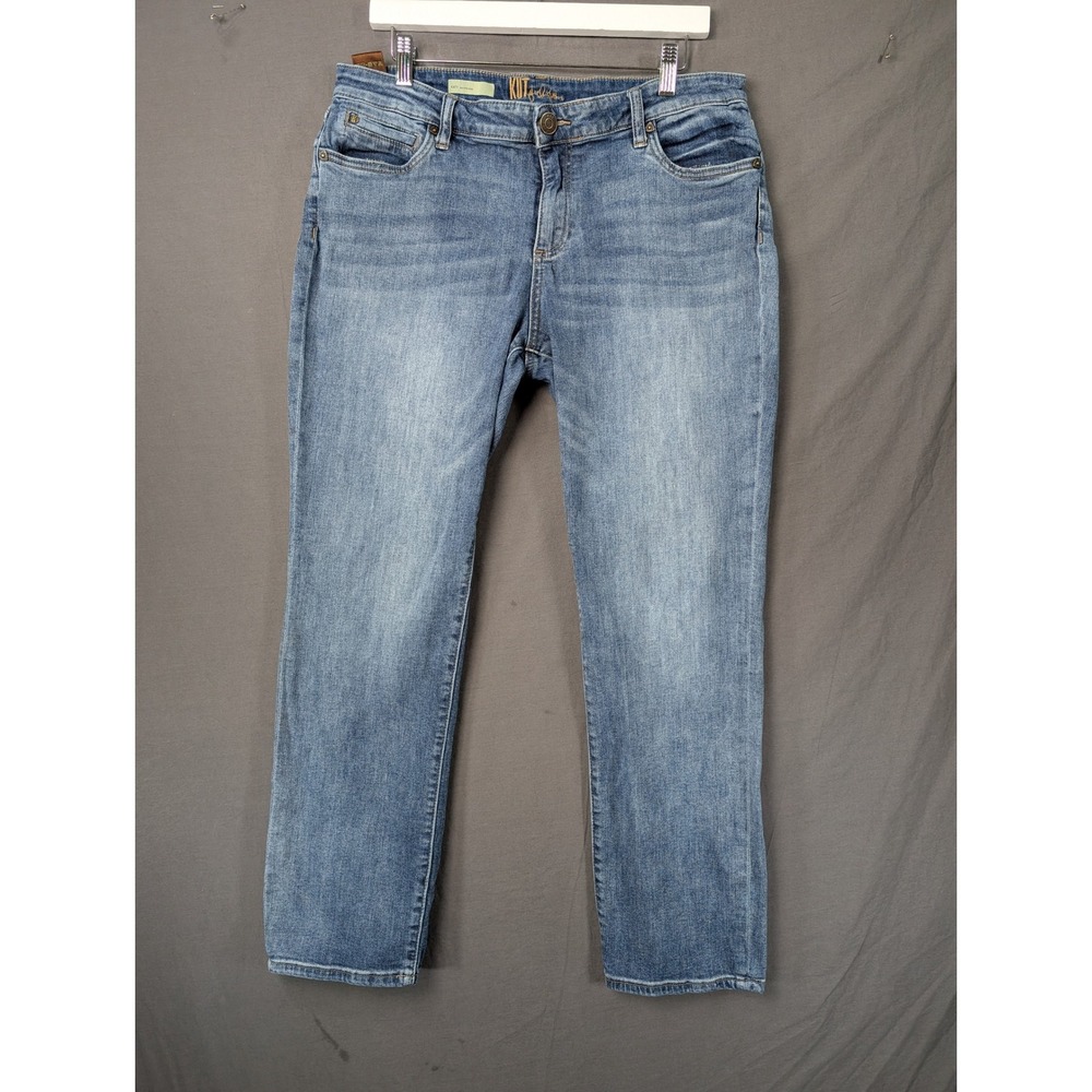 Kut from the Kloth Katy Boyfriend Jeans Blue Wash Denim Size 14